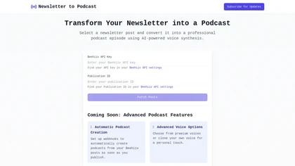 Newsletter2Podcast.com